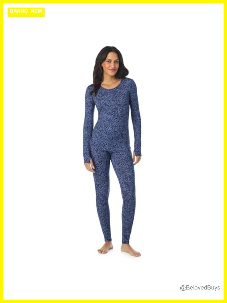 Lightweight Breathable Active Base Layer Set - Long Sleeve Top & Leggings -